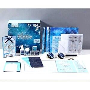 Crafters Companion Winter Crafting Kit 530 Pieces Paper Kit Card Making $129 NEW